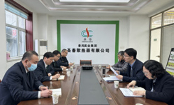 衡水(shuǐ)市(shì)市(shì)場(chǎng)監督管理(lǐ)局馬鋒科(kē)長(cháng)一(yī)行(xíng)到(dào)春風(fēng)實業(yè)集團 濟南誠田散熱器有限公司座談調研